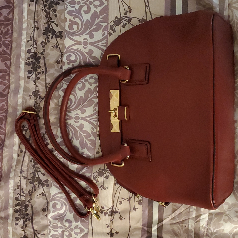 Burgundy Aldo satchel